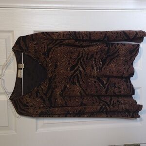Animal print top by Chico's size 3